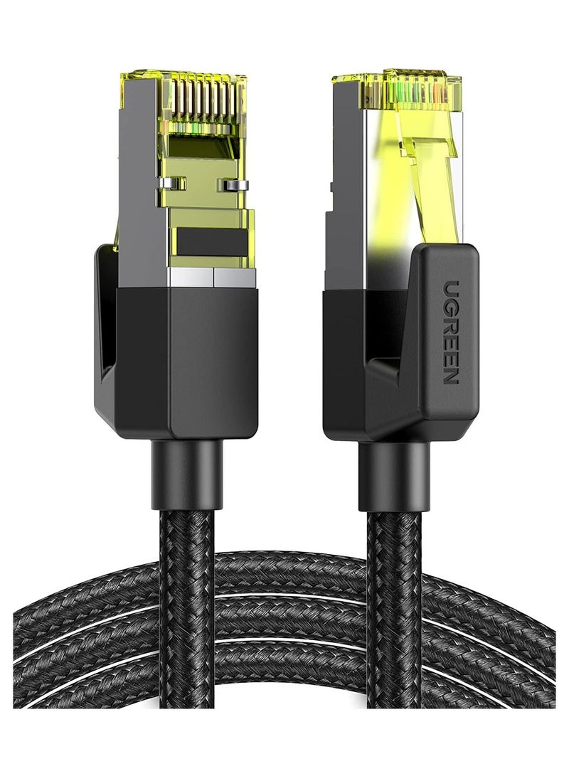 يو جرين UGREEN CAT7 Shielded Round Cable with Braided Modular Plugs 0.5m - Image 1