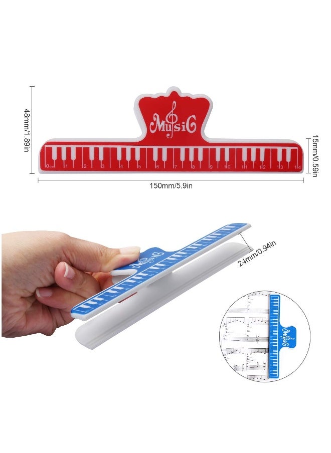 Generic Music  Clip, 4pcs Music Book Clip and  Holder, Music Sheet Piano Printing Clips for Piano, Keyboard, Stands, and Books  - Image 4