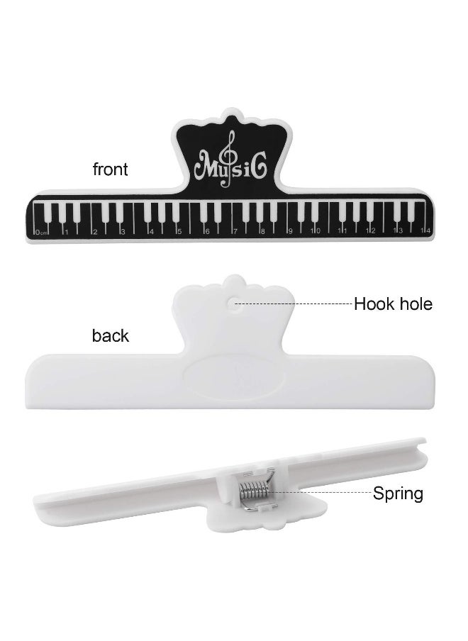 Generic Music  Clip, 4pcs Music Book Clip and  Holder, Music Sheet Piano Printing Clips for Piano, Keyboard, Stands, and Books  - Image 3