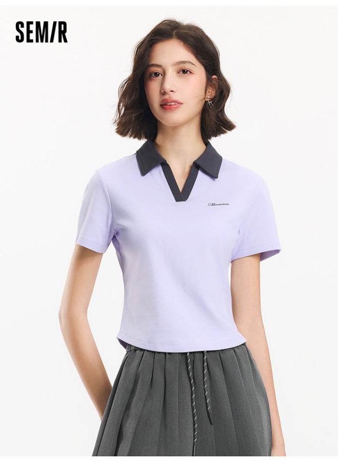 SEMIR Women's Polo T-Shirt With Embroidery - Image 1