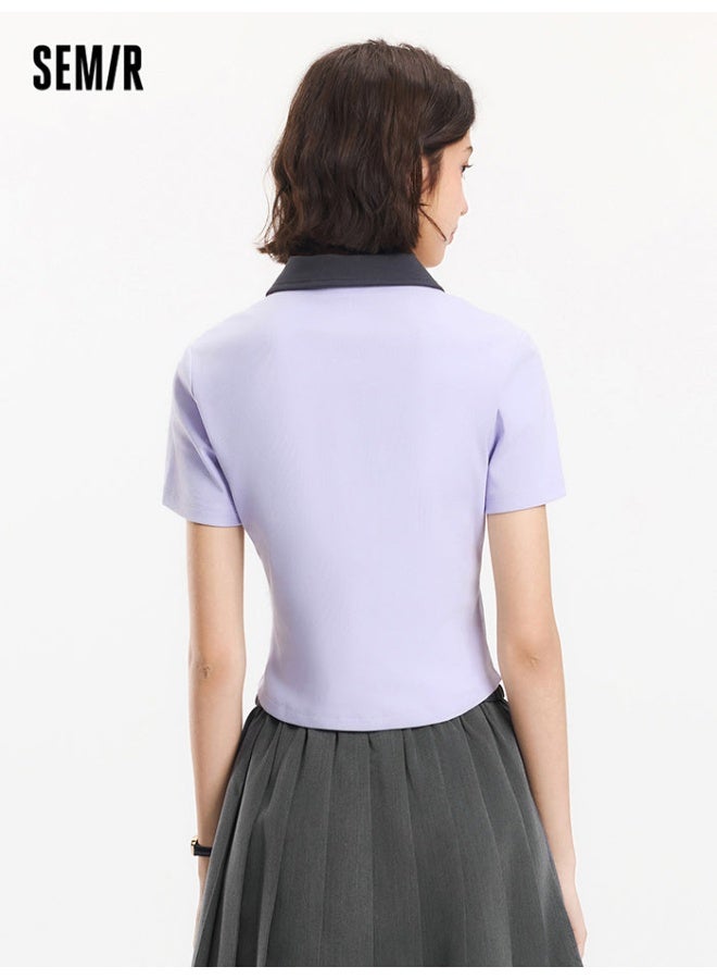 SEMIR Women's Polo T-Shirt With Embroidery - Image 3