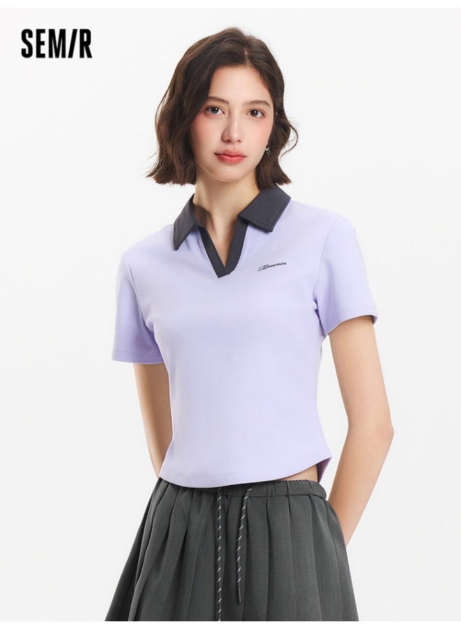SEMIR Women's Polo T-Shirt With Embroidery - Image 2