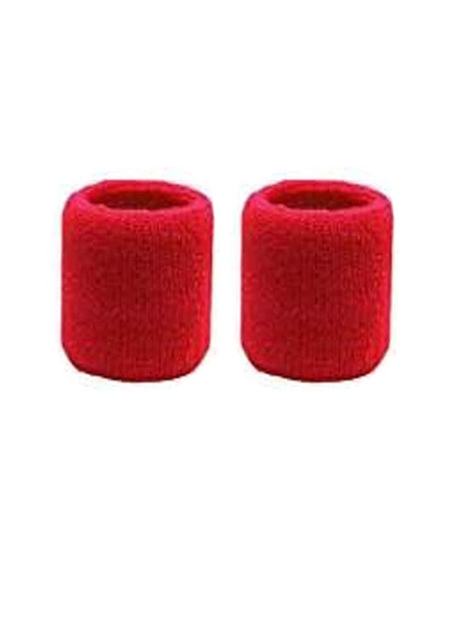 SUPRO Men & Women Head & Wrist Band, Sports Headbands for Men, Workout Accessories,Band, Sweat Wicking Head & Wrist Band Sweatbands for Running Gym, Unisex Hair Band (Red Pack of 1) - Image 2