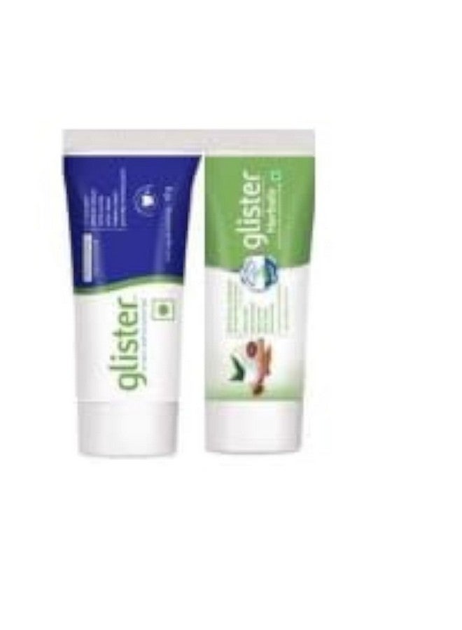 Glister Multi Action Toothpaste & Herbal Toothpaste 40gm each combo