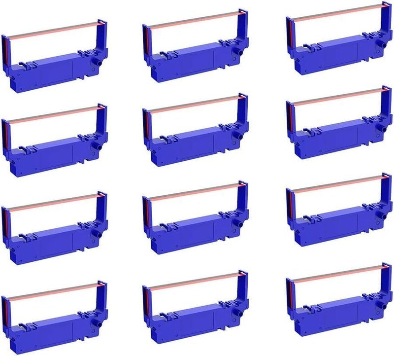 Bigger Compatible Ribbon Replacement for SP700 Printer Ribbon B/R Replacement for Star SP-700BR, RC-700BR, SP-712, SP-742 Ink Ribbon (Black and Red, 12-Pack) - Image 2