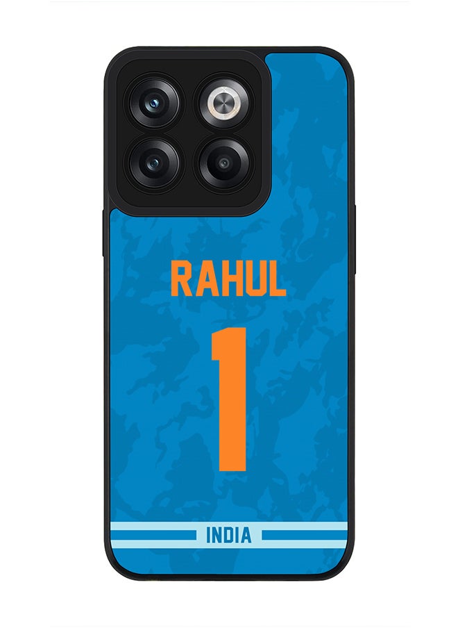 Stylizedd Rugged Black Edge Case for OnePlus Ace Pro, Slim fit Soft Case Flexible Rubber Edges Thin Cover - Player Name - KL Rahul, Jersey Number- 1  - Image 1