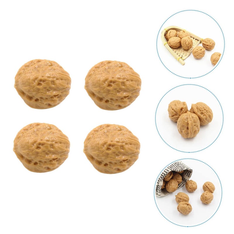 Realistic Plastic Walnut Decor Props 1 Piece For Home Kitchen Display - Image 4