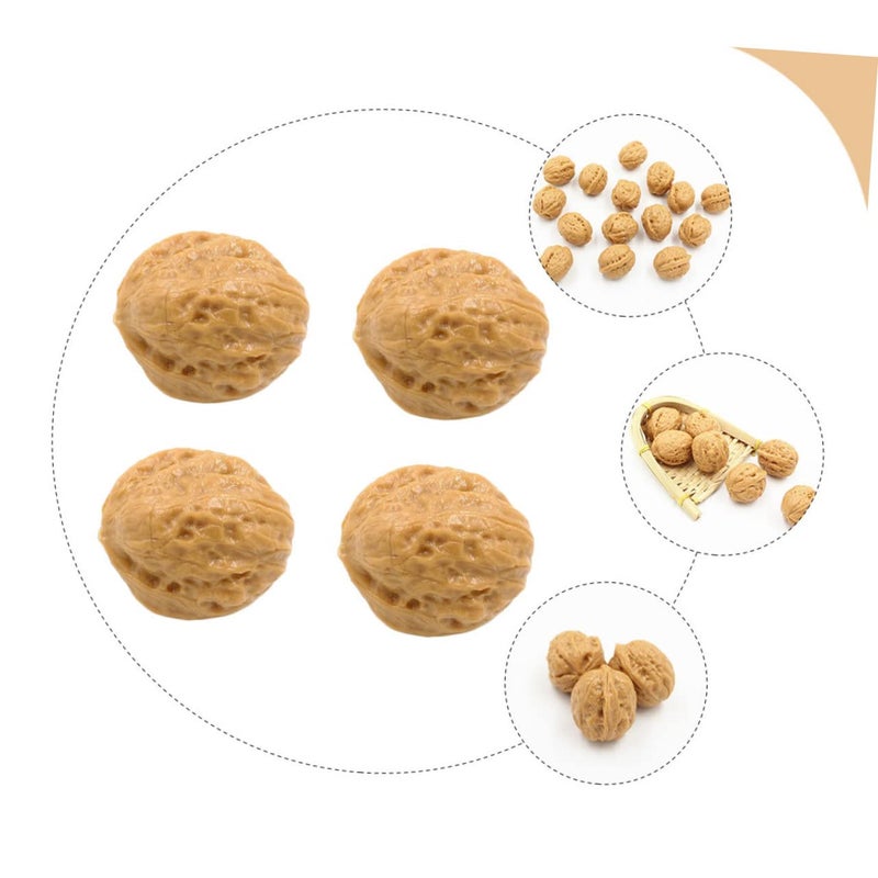 Realistic Plastic Walnut Decor Props 1 Piece For Home Kitchen Display - Image 5