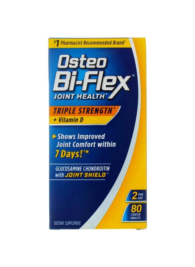 Osteo Bi-Flex Triple Strength + Vitamin D Coated Tablets 80 Count  - Image 2