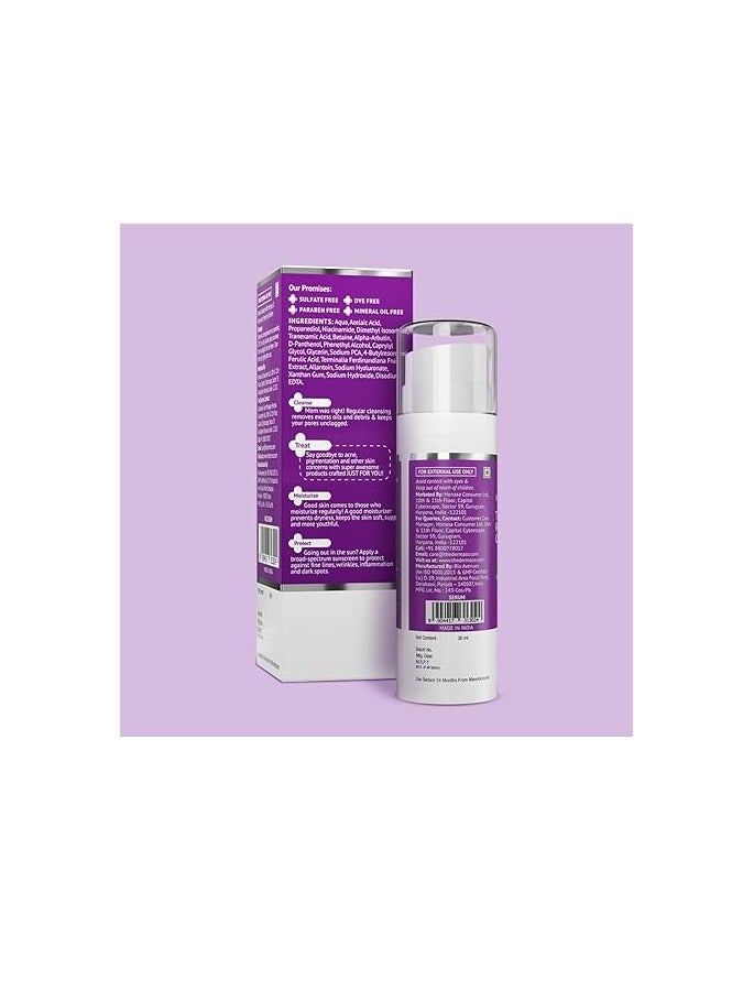 ذا ديرما كو سيروم تران-زيلايك لتصحيح التصبغات، بتركيز ٣٪ من حمض الترانيكساميك و١٠٪ من حمض الأزيلايك - ٣٠ غرامًا | يعالج فرط التصبغ والكلف | يقلل من حب الشباب وآثاره - Image 2