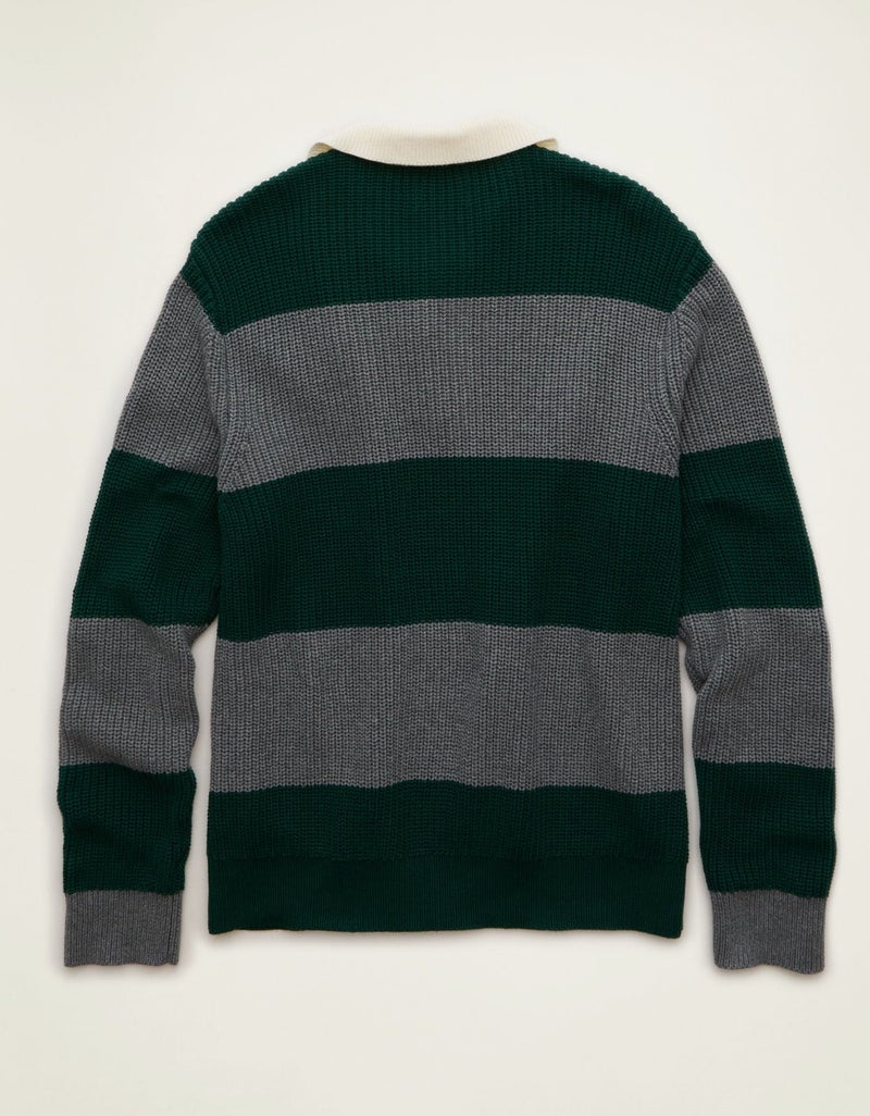 American Eagle AE Shaker Stitch Rugby Polo - Image 2
