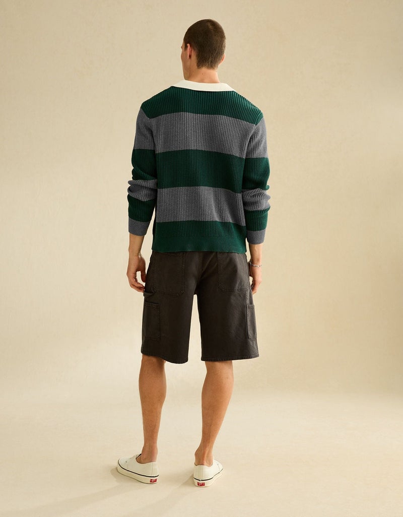 American Eagle AE Shaker Stitch Rugby Polo - Image 2
