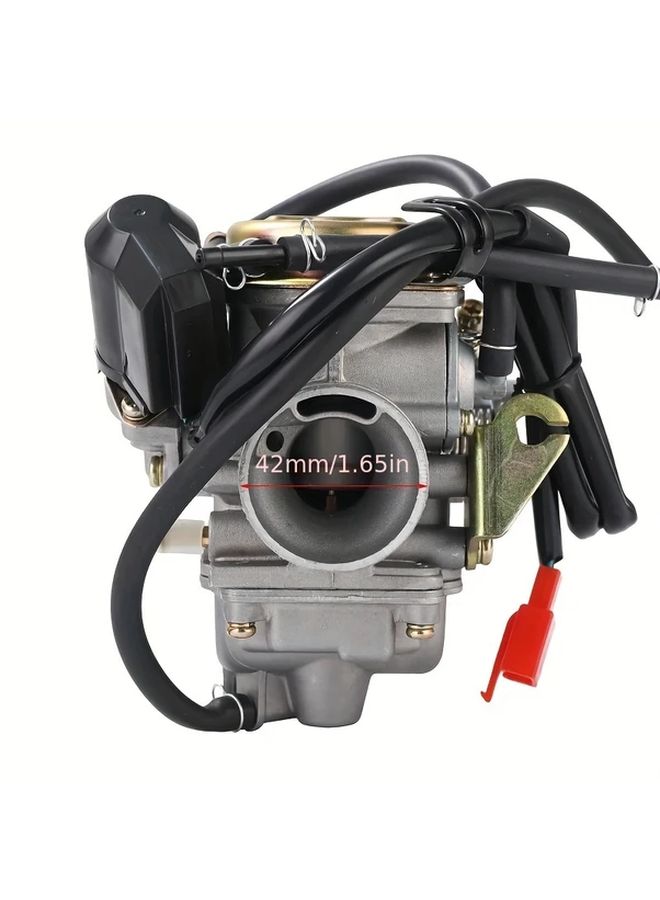 PD24J مكربن ألومنيوم مقاس 24 ملم 125cc 150cc عالي الأداء لـ GY6 عربات ATV ودراجات الطين وعربات الجولف والمستبدل لقطع دراجات الطرق الوعرة - Image 2