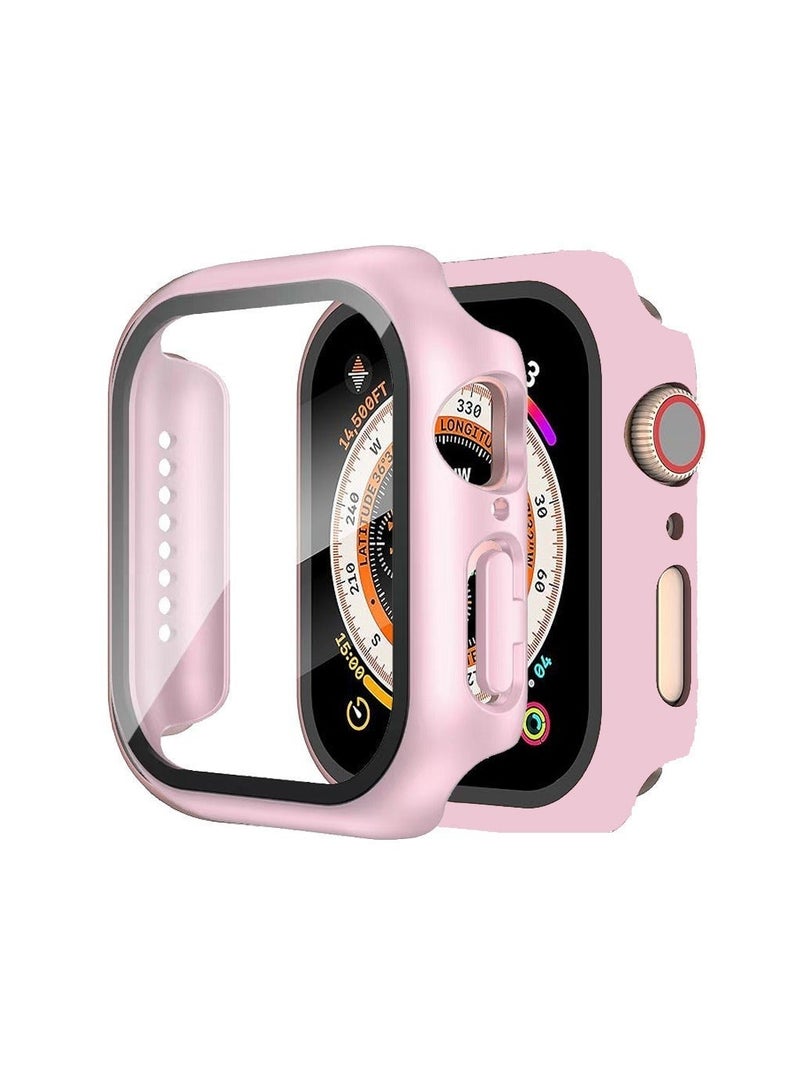 HablTech 3 Pcs Protective Case Compatible with Apple Watch Series 9/8/7 41mm Case with Tempered Film Screen Protector for iWatch Full Protective Hard PC Bumper Touch Sensitive HD Screen Cover - Image 5