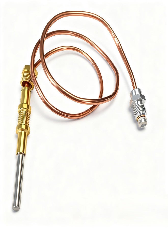 MCAMPAS Safety Pilot Thermocouple Replacement for 34820 Henny Penny Fryer Thermocouple, Compatible with Robertshaw 1900-036 Thermocouple 36 Inch for Garland Fryer - Image 3