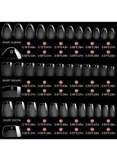 3 Styles Short Nail Tips Kit 720Pcs Gel X Nail Tips Half Matte Coffin Nails Almond Nails Square Fake Nails Full Cover Press On Nails Extension For Soft Gel Nail Tips Set Art Diy Home Gifts - pzsku/ZED0D721A4722624753D5Z/45/_/1721023702/571b43e8-6c5e-4b49-8835-e8a378ef5f55