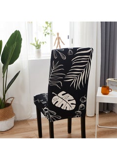 Sharpdo 6-Piece Set Modern Simple Dyed Elastic One-Piece Chair Cover For All Seasons  - Image 4