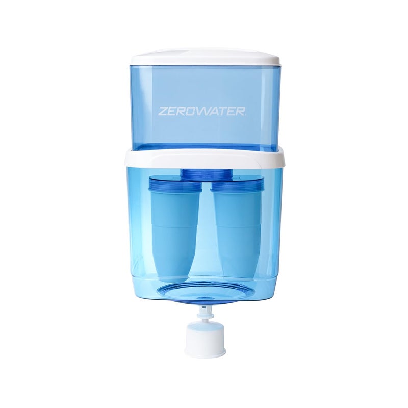 ZeroWater ZeroWater ZJ004S Refillable Filtered Water Cooler Jug 5 Gallon Capacity NSF Certified to Reduce Lead Other Heavy Metals and PFOAPFOS Blue