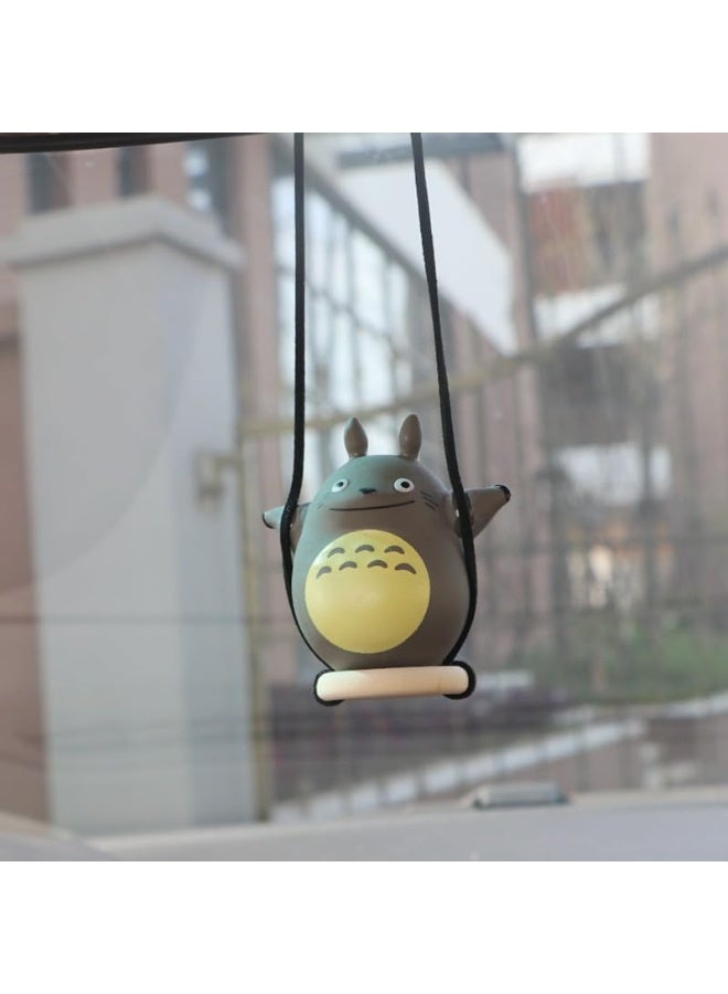 Creative Car Swing Ornament Dashboard Decor Rearview Mirror Cute Women Interior Funny Hanging Swinging Charms Horror Pendant - Image 2