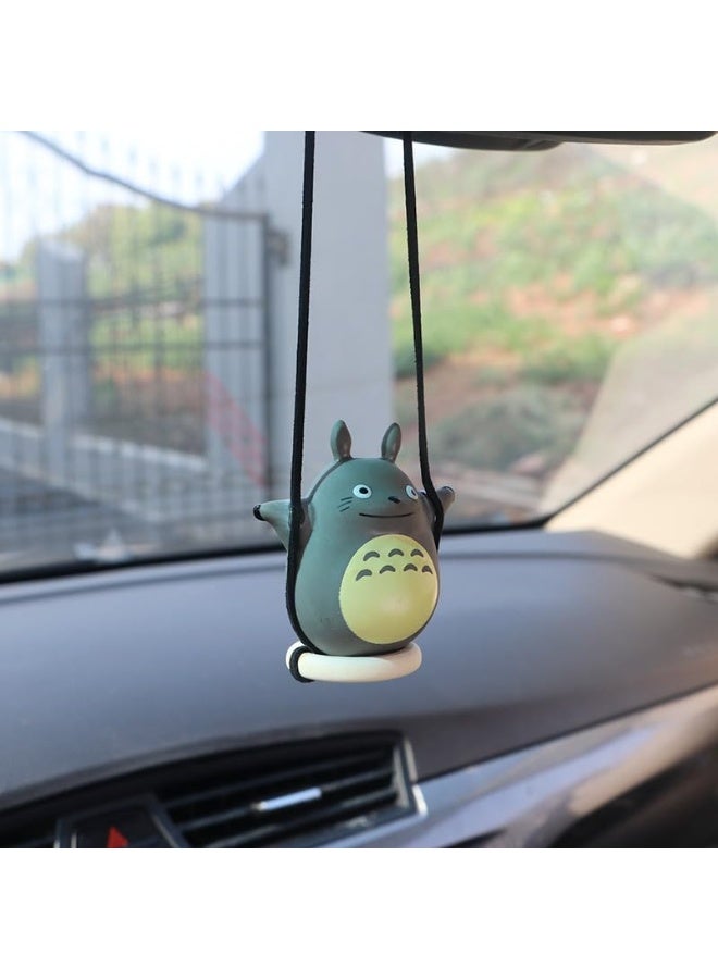 Creative Car Swing Ornament Dashboard Decor Rearview Mirror Cute Women Interior Funny Hanging Swinging Charms Horror Pendant - Image 1