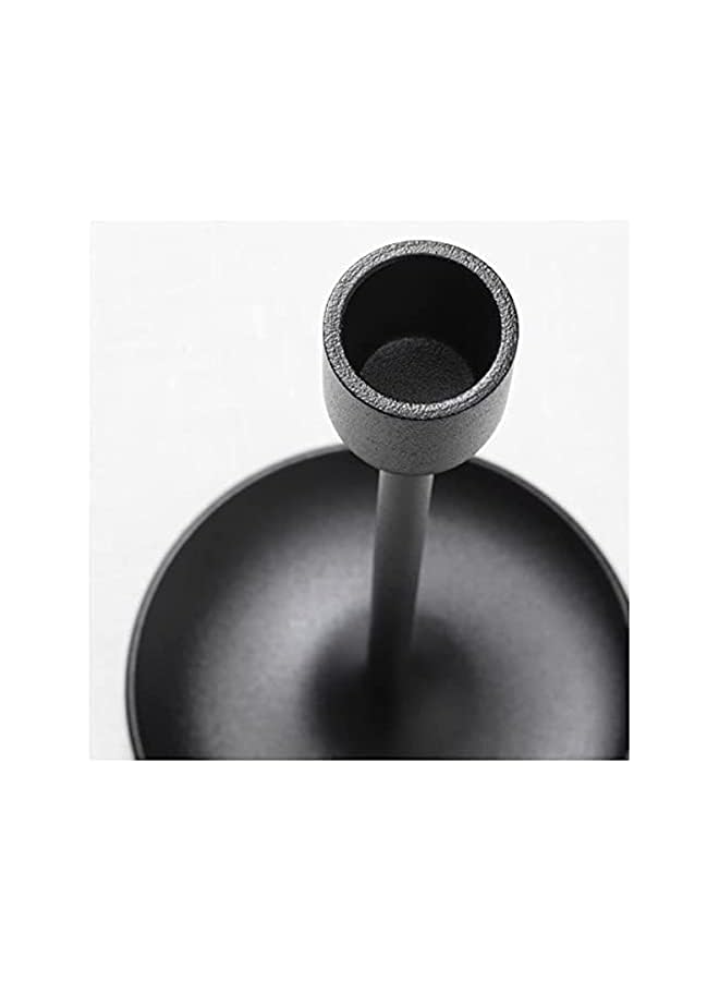 The Bros Matte Black Candle Holders Set of 3 for Taper Candles, Decorative Candlestick Holder for Wedding, Dinning, Party. - Image 5
