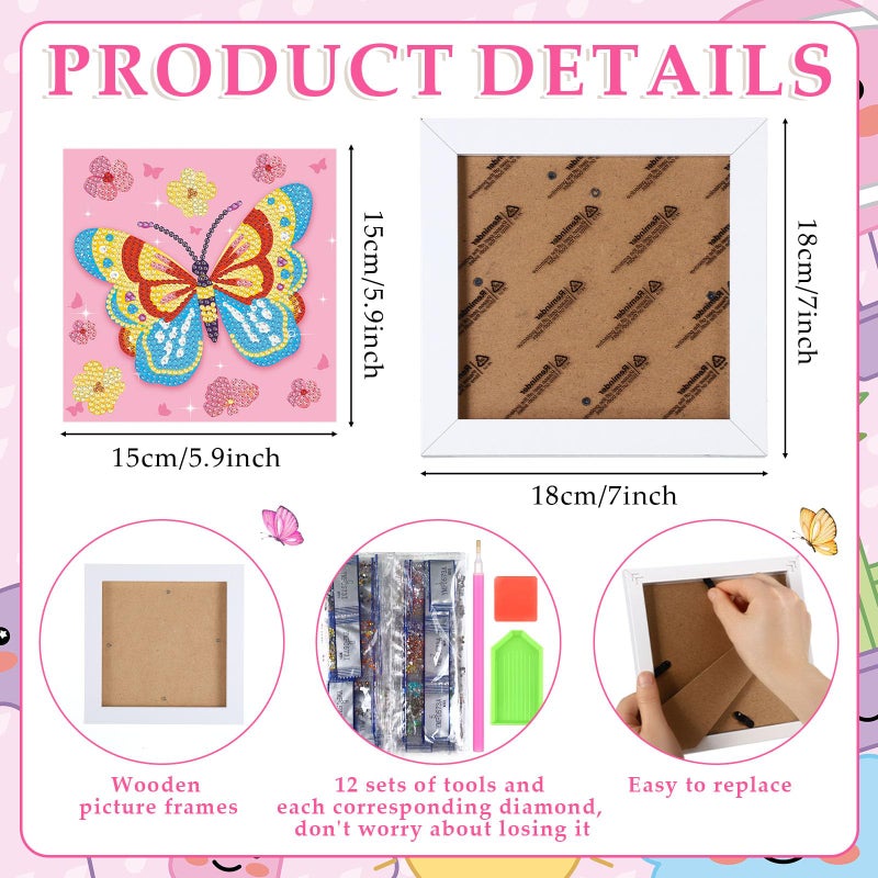 Trandraft 13 Pcs Interchangeable Seasonal Diamond Painting Kits For Adults Monthly 5D Diamond Art Calendar Kits With Frame For Christmas Thanksgiving Winter Holiday Decor Gift(Animal) - Image 3