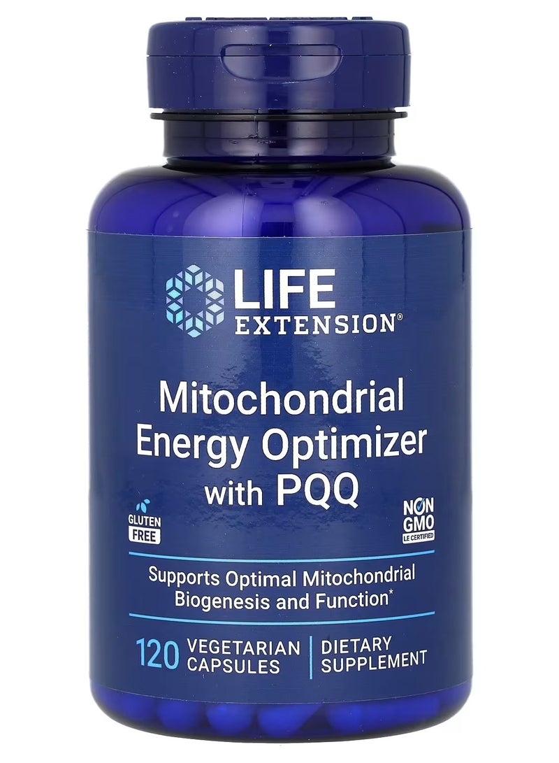 Life Extension, Mitochondrial Energy Optimizer with PQQ, 120 Vegetarian Capsules - Image 1