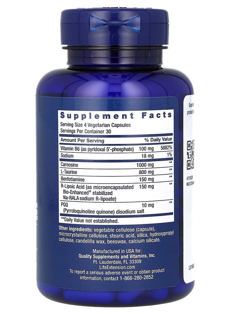 Life Extension, Mitochondrial Energy Optimizer with PQQ, 120 Vegetarian Capsules - Image 2