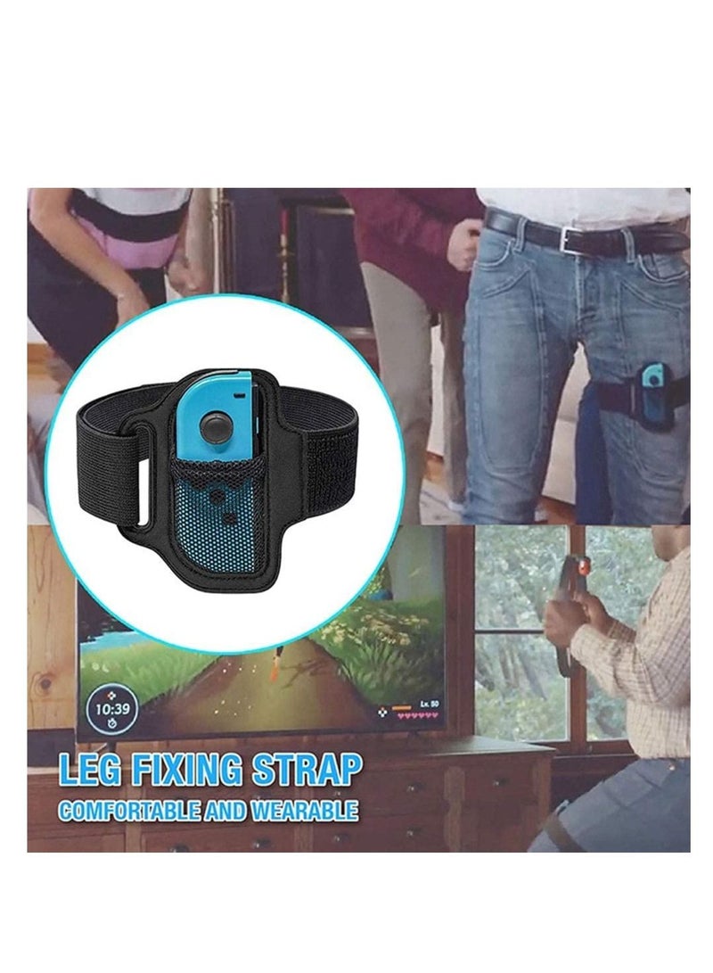 KASTWAVE 1 Leg Strap and 2 Ring-Con Grips Ring-Con Compatible with Nintendo Switch Fit Adventure Game Non-Slip Grips and Adjustable Leg Strap - Image 4