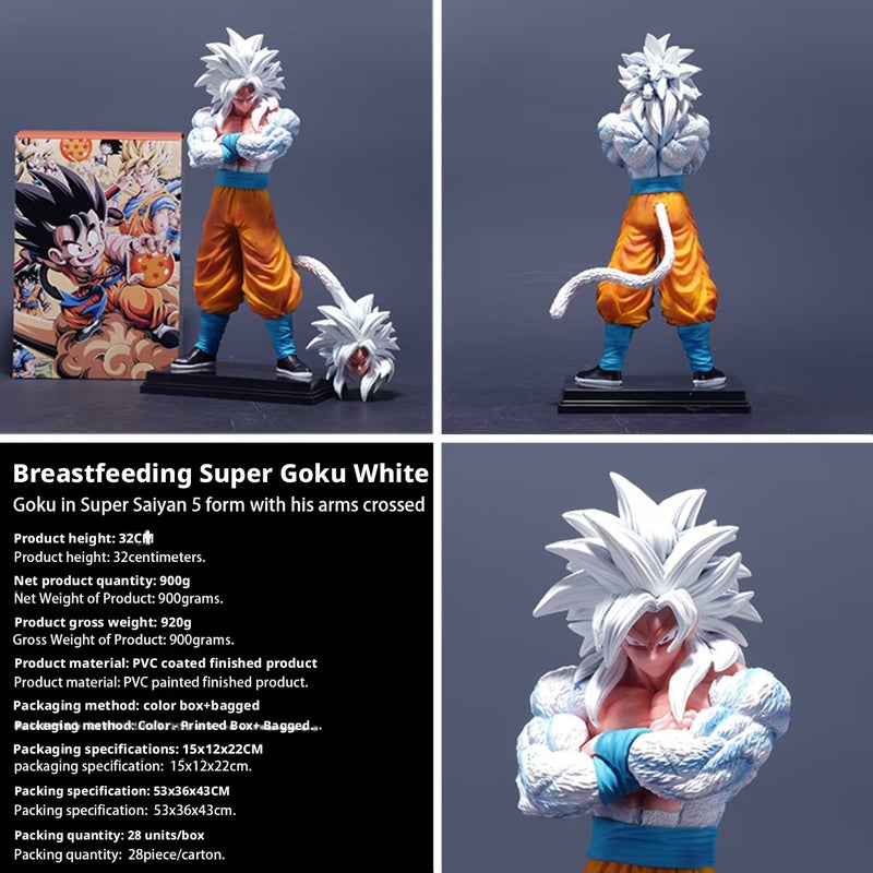 Dragon Ball Z Super Saiyan Goku Figure PVC Statue 32cm - Image 2