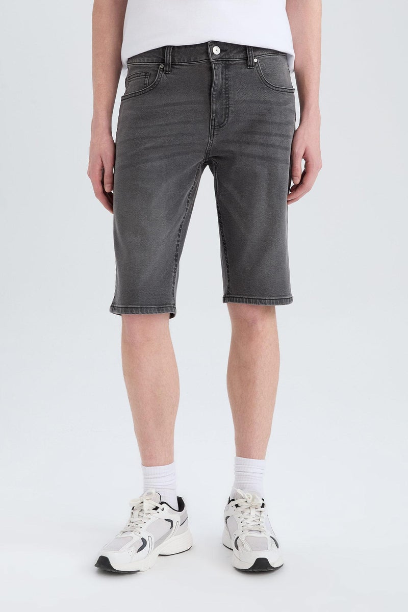 DeFacto Man Regular Fit Jean Jean Bermuda - Image 1