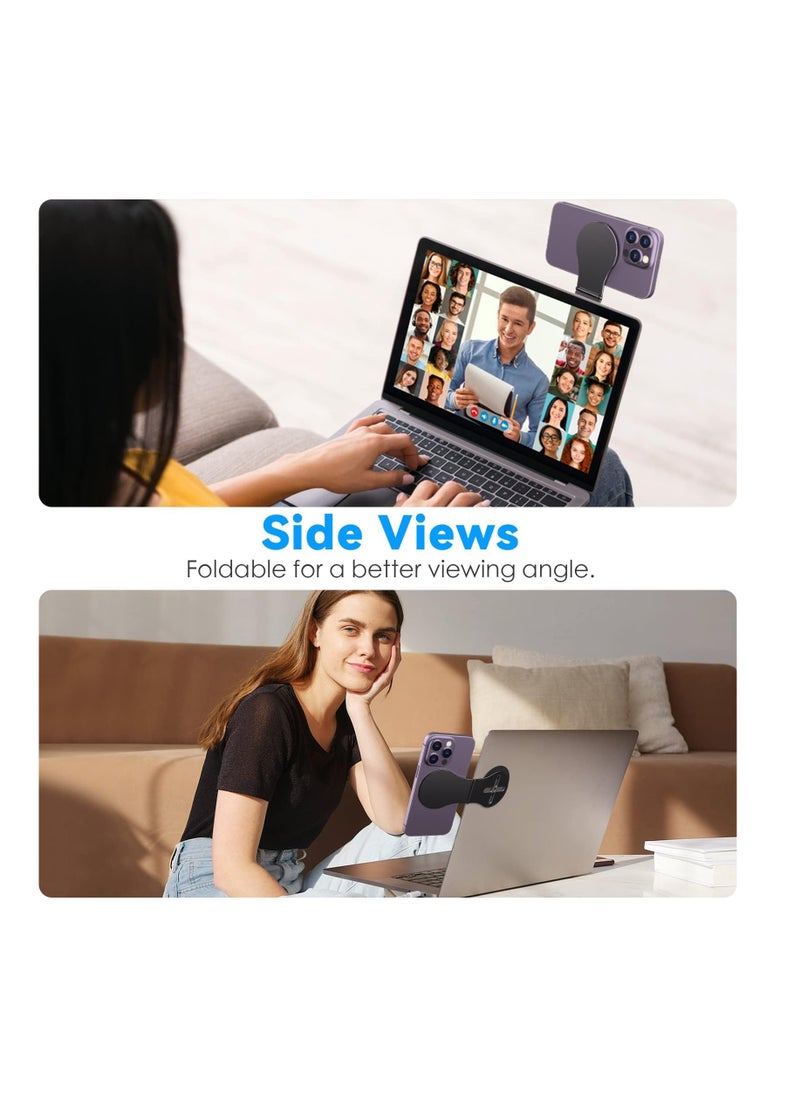 Anmi Magnetic Phone Holder for Laptop, Computer Monitor Side Mount Clip  - Image 3