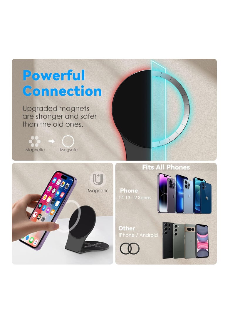 Anmi Magnetic Phone Holder for Laptop, Computer Monitor Side Mount Clip  - Image 5