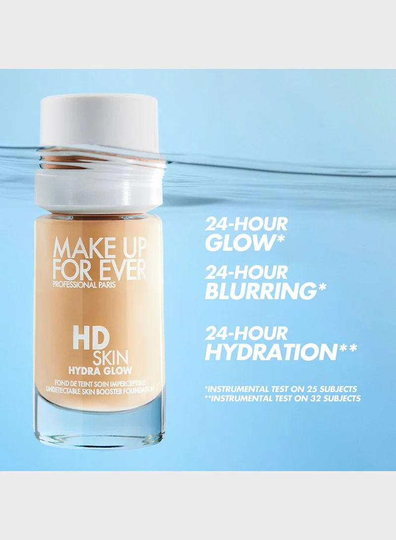 MAKE UP FOR EVER Hd Skin Hydra Glow Foundation  2Y32 - Warm Caramel