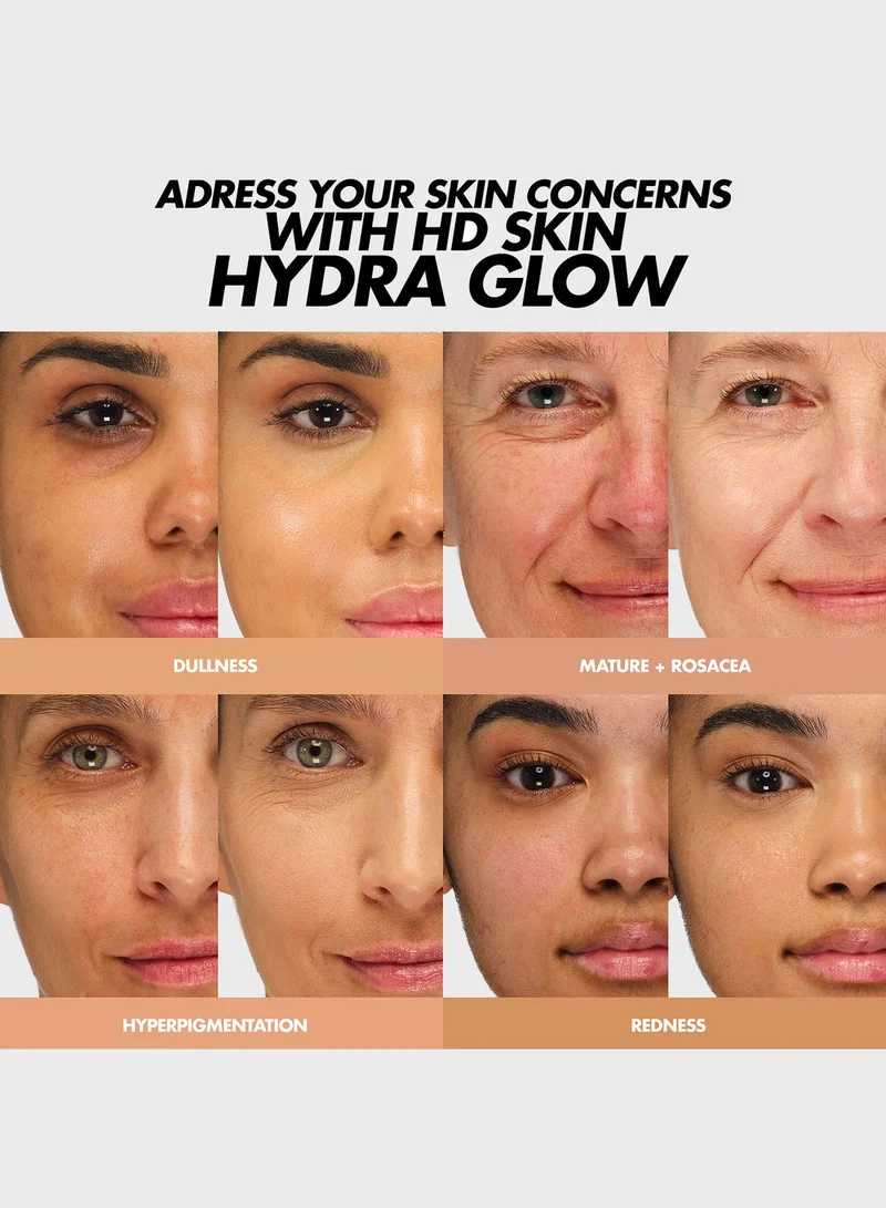MAKE UP FOR EVER Hd Skin Hydra Glow Foundation  2Y32 - Warm Caramel