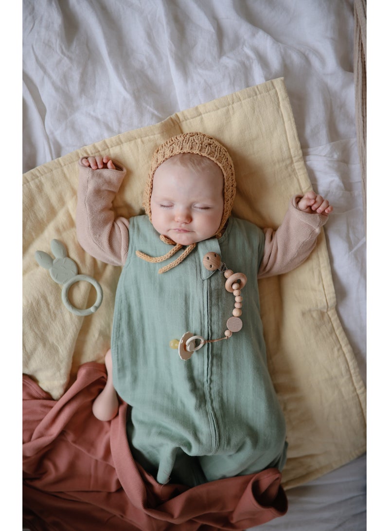 موشي كيس نوم موسلين من موشي باللون الأخضر الروماني - Image 3