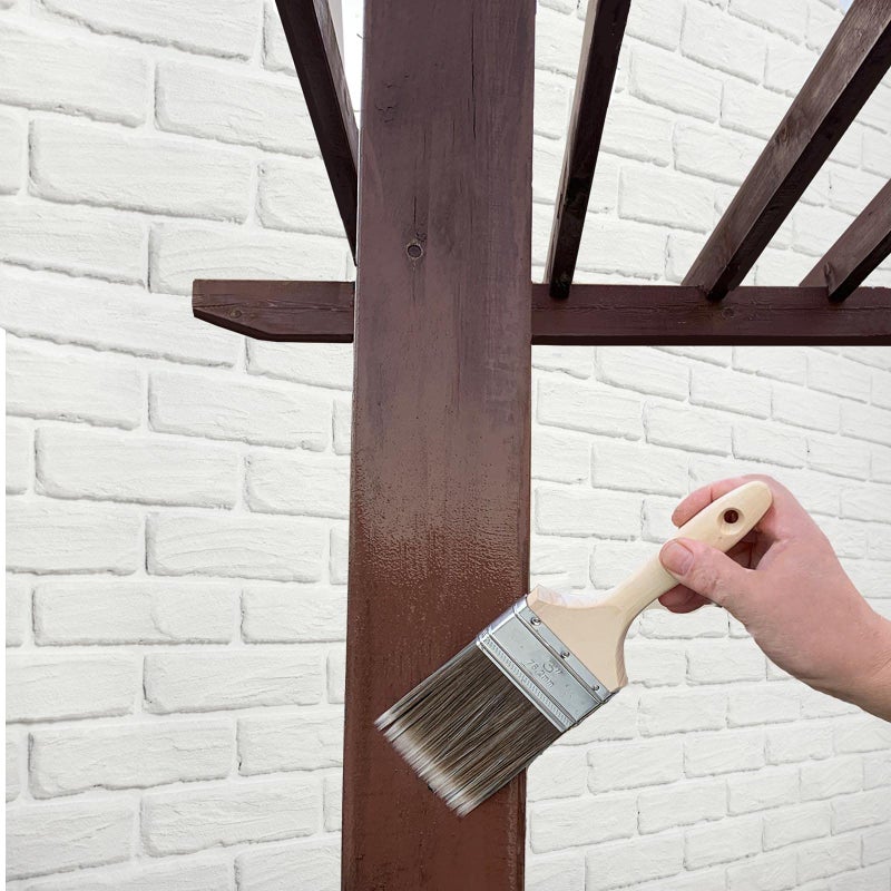 Magimate 3-Inch (76mm) Double Thick Chip Paint Brush â€“ Versatile Stain Brush Wood Handle for Furniture, Walls, Fences, and Murals â€“ Smooth Gesso, Plaster, Polyurethane, and Varnish Wide Paintbrush - Image 4