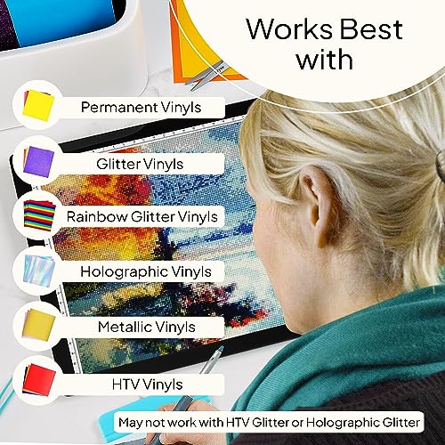 iVyne Rechargeable A4 Light Pad for Tracing & Weeding - LED Light Board for Weeding Vinyl - for Cricut Vinyl Weeding Tools - Ultra-Thin & Portable - Perfect for Artists & Crafters - Black - Image 4