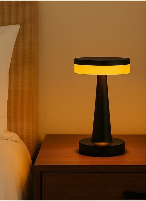 Rechargeable Cordless Touch control Eclipse base Table Lamp