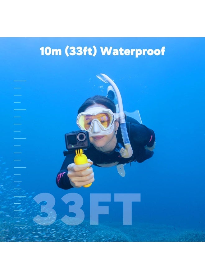 AKASO Brave 8 Lite 4K60FPS Action Camera, 48MP Photo Touch Screen Waterproof Super Wide Angle 16x Slo-mo SuperSmooth Stabilization Underwater Camera with Remote Control Helmet Accessories - Image 4