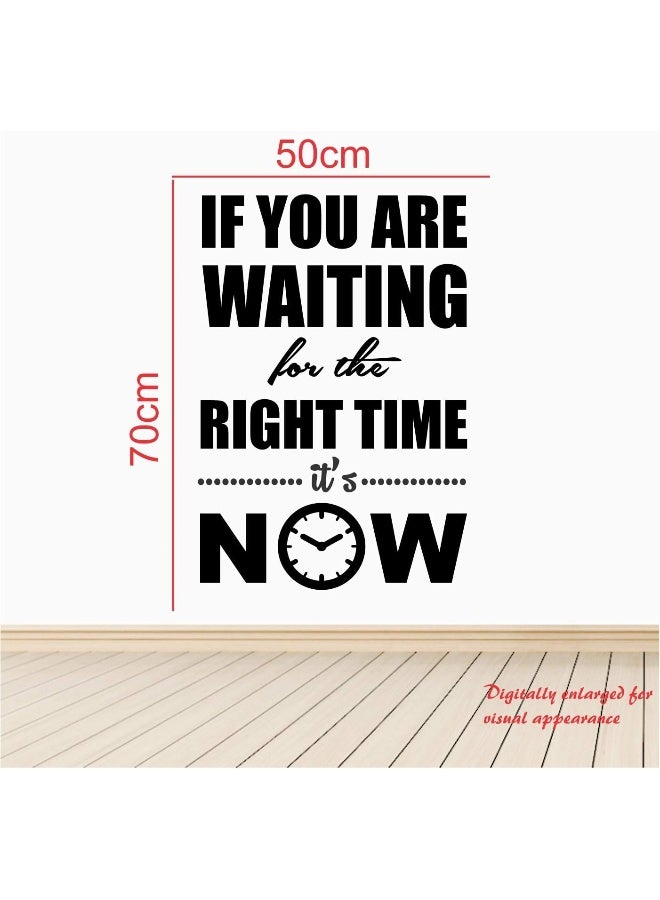StickMe 'The Right Time Its Now- Office - Inspirational - Motivational - Quotes - Wall Sticker' - Image 3