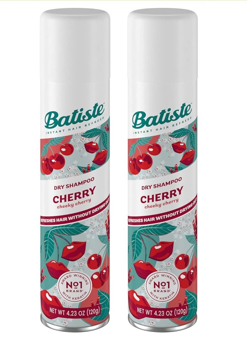باتيستي شامبو باتيست الجاف، بنكهة الكرز، 120 غرام، عبوة من قطعتين - Image 1