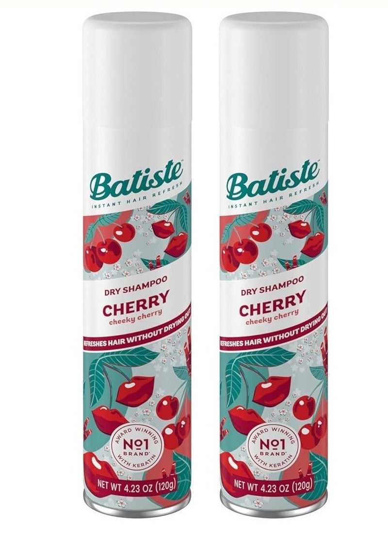 Batiste Dry Shampoo, Cherry, 120g Pack of 2 ( 240 g ) - Image 1
