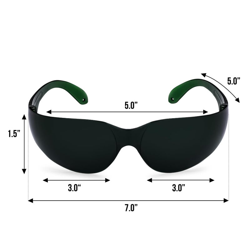 Mito Red Light - Red Light Glasses - Eye Protection for Red Light Therapy (600nm-900nm) - Red Light Therapy Goggles - IR5 Extra Dark - Image 4