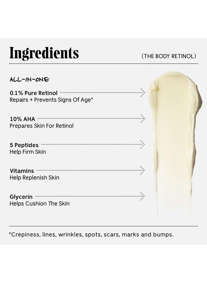 Necessaire - The Body Retinol. Retinol Repair Serum + Retinol Body Lotion In One. Crepey Skin Treatment. Wrinkle + Line Prevention. 0.1% Pure Retinol + 10% Aha. 5.1 Oz  - Image 4
