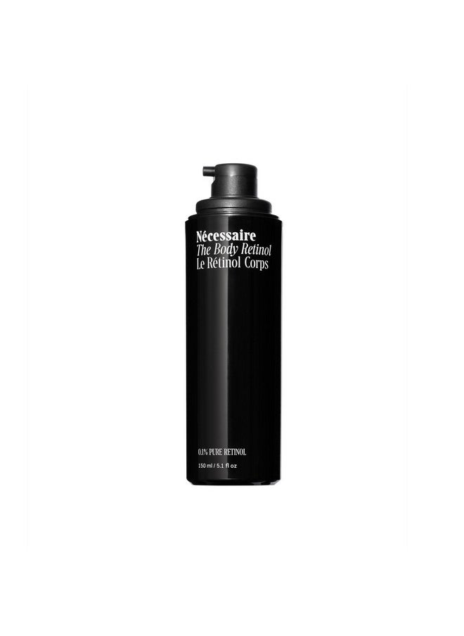 Necessaire - The Body Retinol. Retinol Repair Serum + Retinol Body Lotion In One. Crepey Skin Treatment. Wrinkle + Line Prevention. 0.1% Pure Retinol + 10% Aha. 5.1 Oz  - Image 1