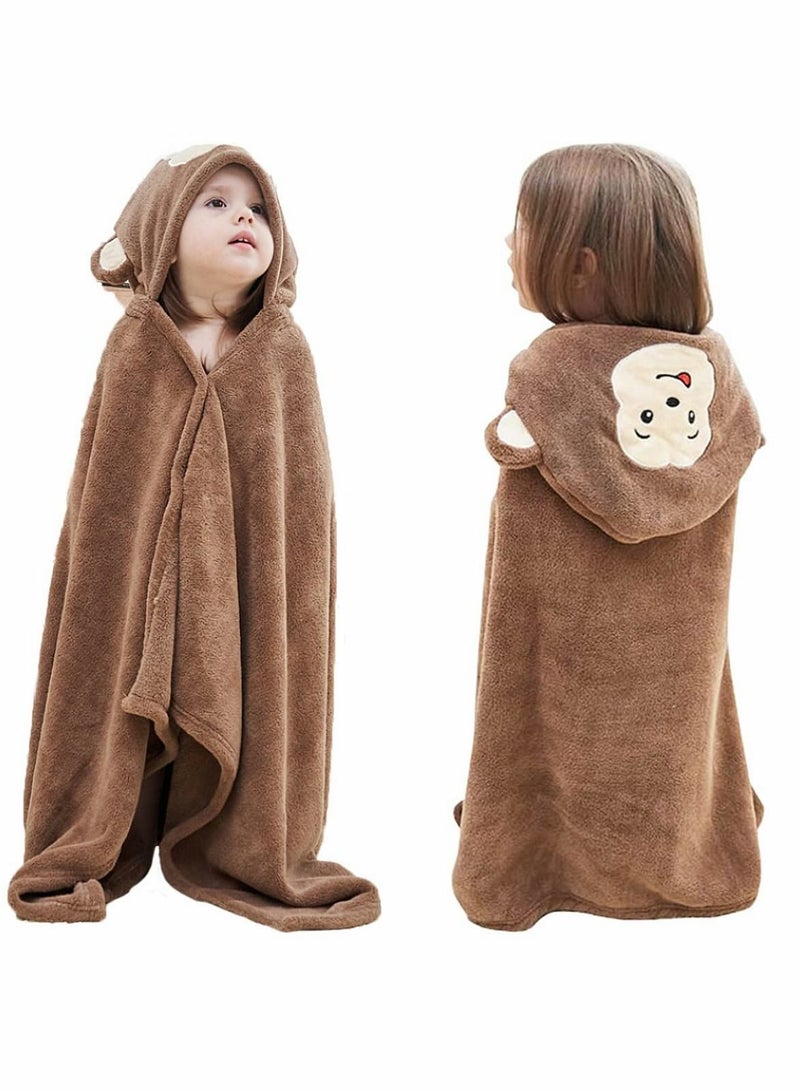 Y&D Baby Hooded Bath Towel Blanket Extra Large Kids Toddler Soft Thick Absorbent Bathrobe Swimming Shower Poncho for Boys Girls - Image 1