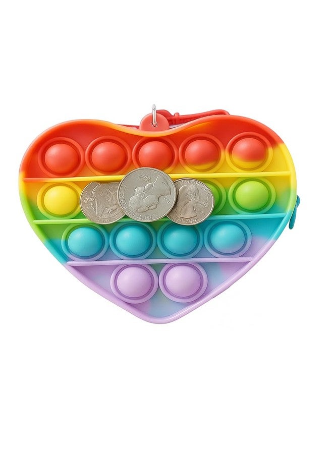 KALRA MAGIC حقيبة أقلام رصاص KALRA MAGIC® Rainbow Pop It | حافظة بسحاب لتخفيف التوتر | حقيبة كتف لتخزين ألعاب الأطفال والفتيات أثناء السفر - Image 2