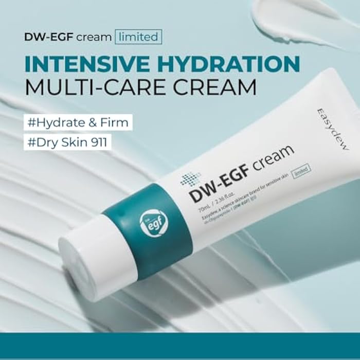 EASYDEW DW-EGF Cream Limited 2.36 oz - Anti-Aging Moisturizer with Human Epidermal Growth Factor & Hyaluronic Acid Collagen to Rejuvenate & Regenerate Cells, Softer Skin, Light weight Refreshing Cream - Image 2