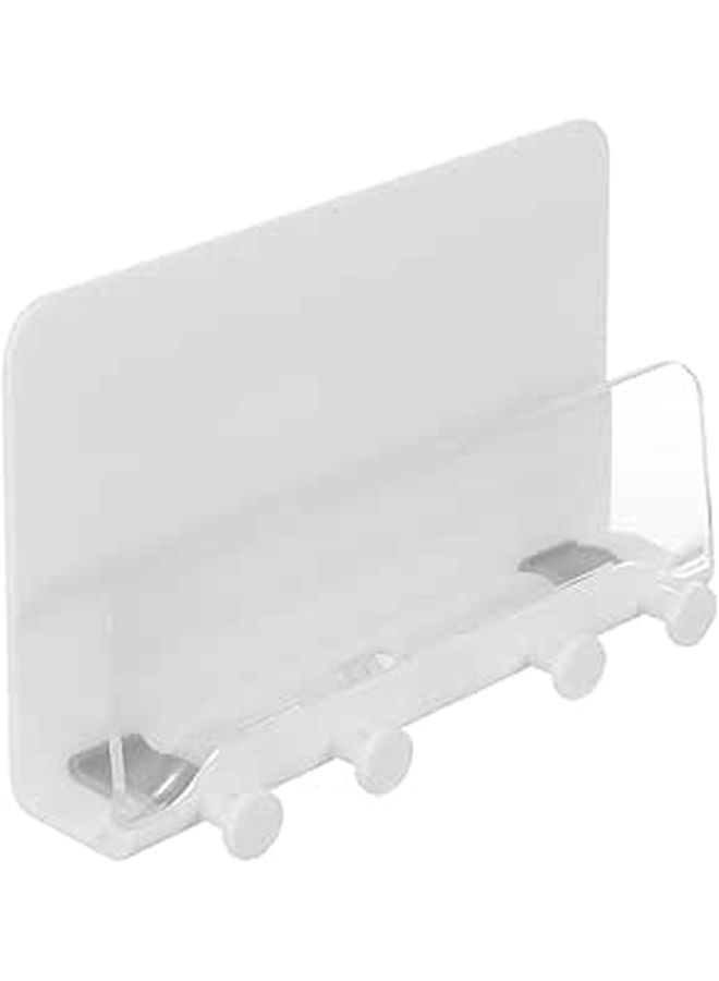 1pc Wall Mounted Phone And Tablet Holder With Hole Charging Bracket Smooth Material Modern Design - Image 1